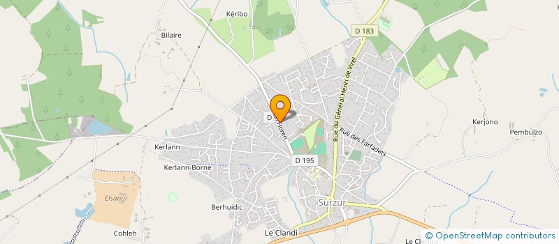 localisation de l'entreprise MONSIEUR JOEL LE BARILLEC  SURZUR