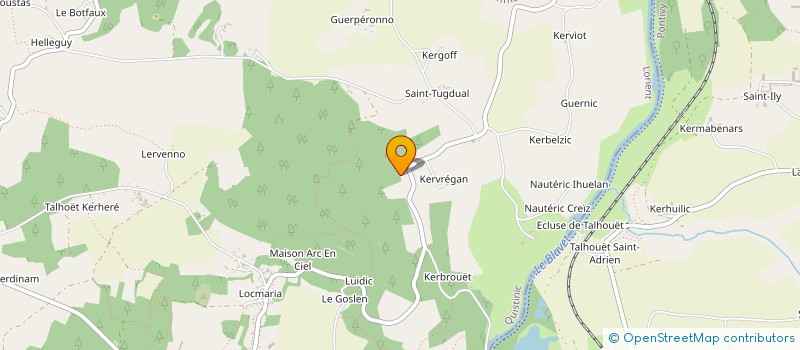 localisation de l'entreprise MONSIEUR JOEL LE BOURVELLEC  PLUMELIAU-BIEUZY