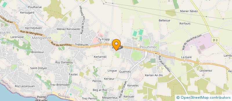 localisation de l'entreprise MONSIEUR JOEL LE DOARE  PLOUHINEC