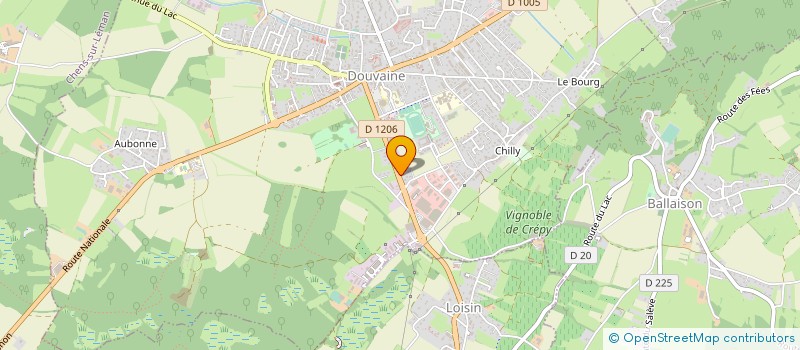 localisation de l'entreprise MONSIEUR JOEL LE TEXIER  DOUVAINE