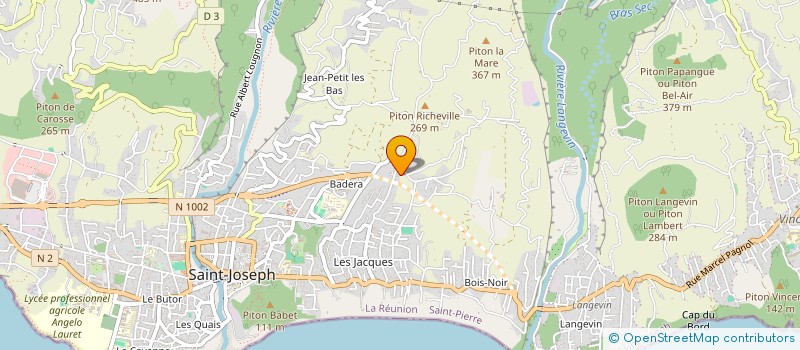 localisation de l'entreprise MONSIEUR JOEL LEBON  SAINT-JOSEPH