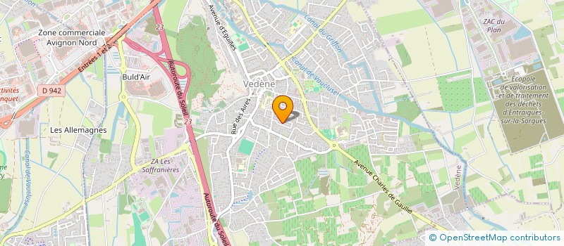 localisation de l'entreprise MONSIEUR JOEL LEBRAT  VEDENE