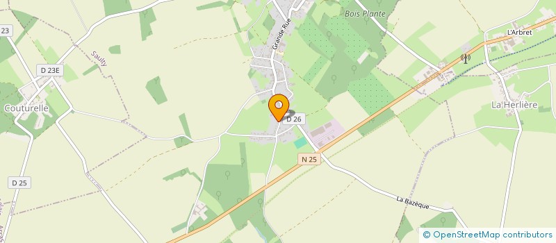 localisation de l'entreprise MONSIEUR JOEL LECLERCQ  SAULTY