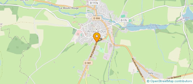 localisation de l'entreprise MONSIEUR JOEL LEFEVRE à ARNAY-LE-DUC
