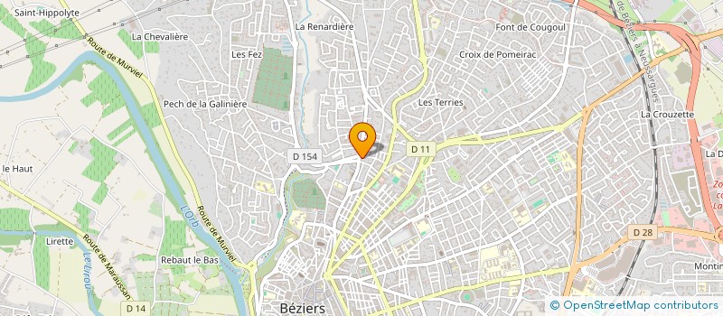 localisation de l'entreprise MONSIEUR JOEL LEFROY  BEZIERS