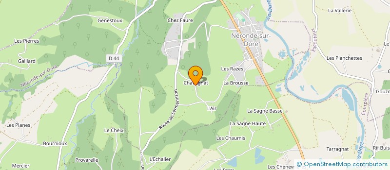 localisation de l'entreprise MONSIEUR JOEL LEGALLAIS  NERONDE-SUR-DORE