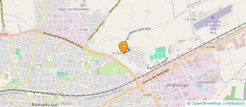 localisation de l'entreprise MONSIEUR JOEL LELEU  ROMANS-SUR-ISERE