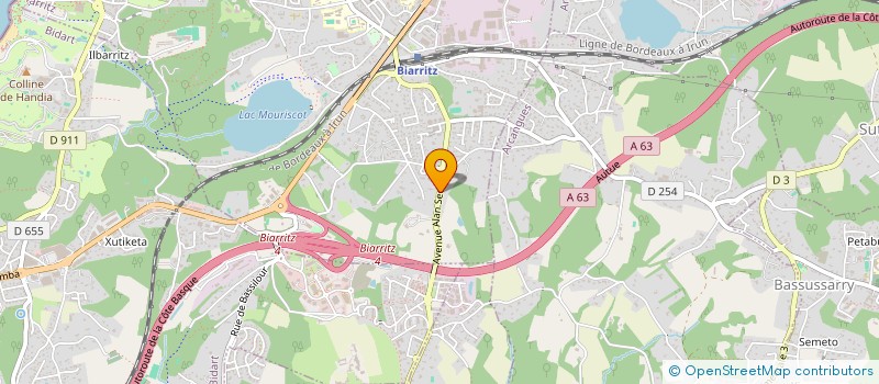 localisation de l'entreprise MONSIEUR JOEL LEON  BIARRITZ
