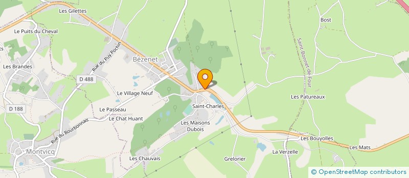 localisation de l'entreprise MONSIEUR JOEL LEPRINCE  BEZENET