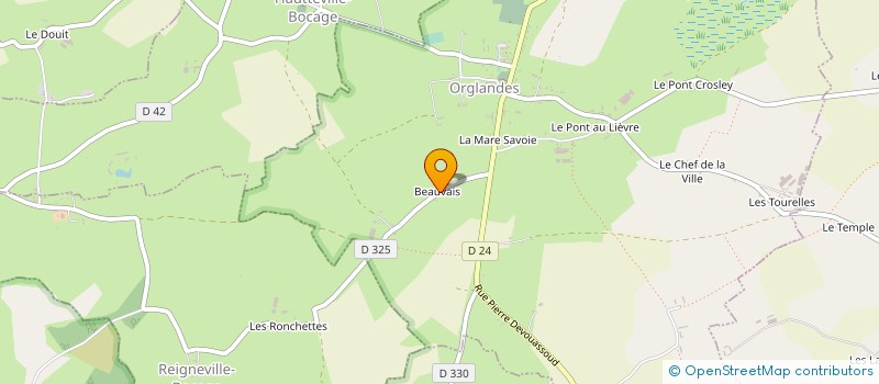 localisation de l'entreprise MONSIEUR JOEL LETERRIER  ORGLANDES