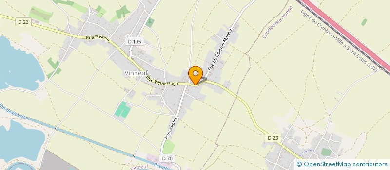 localisation de l'entreprise MONSIEUR JOEL LETIENNE  VINNEUF