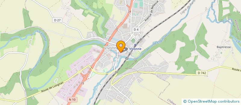 localisation de l'entreprise MONSIEUR JOEL LIAIGRE  VIVONNE