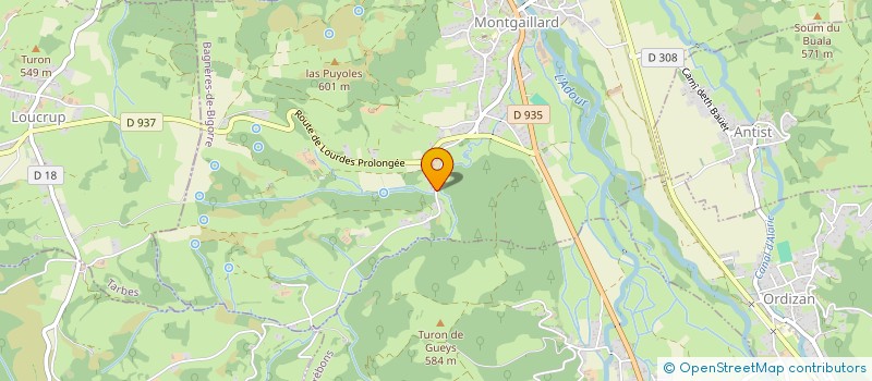 localisation de l'entreprise MONSIEUR JOEL LOJABERRY  MONTGAILLARD