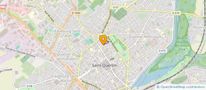 localisation de l'entreprise MONSIEUR JOEL MAHE à SAINT-QUENTIN