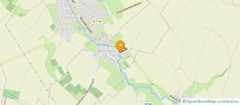 localisation de l'entreprise MONSIEUR JOEL MALAQUIN  MONTRECOURT