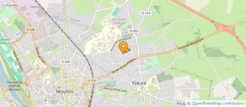 localisation de l'entreprise MONSIEUR JOEL MALAVAL à YZEURE