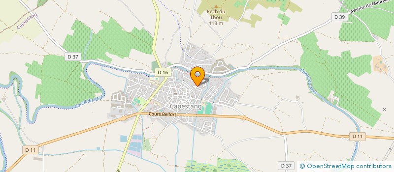 localisation de l'entreprise MONSIEUR JOEL MARCHAND à CAPESTANG