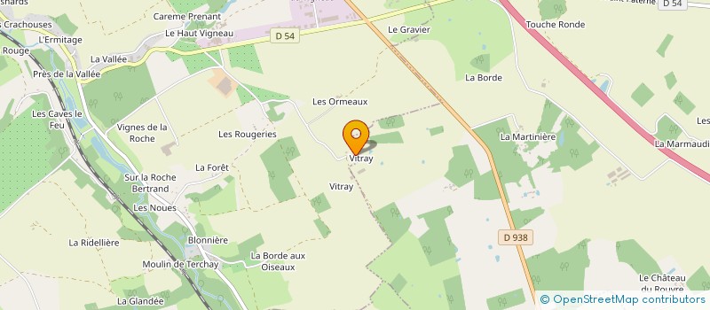 localisation de l'entreprise MONSIEUR JOEL MARCHESSEAU  SAINT PATERNE RACAN