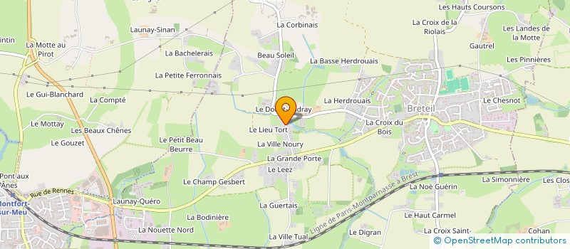 localisation de l'entreprise MONSIEUR JOEL MARIE LALLONDER  BRETEIL