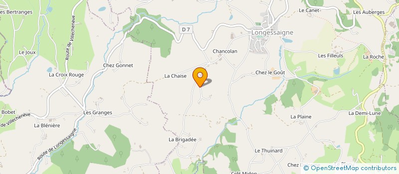 localisation de l'entreprise MONSIEUR JOEL MARJOLLET  LONGESSAIGNE