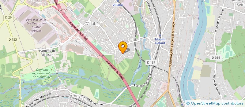 localisation de l'entreprise MONSIEUR JOEL MARQUES GALANTE  VILLABE