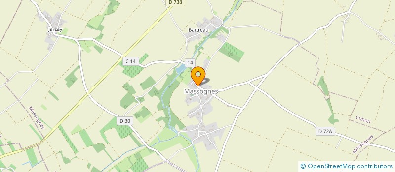 localisation de l'entreprise MONSIEUR JOEL MARTEAU  MASSOGNES