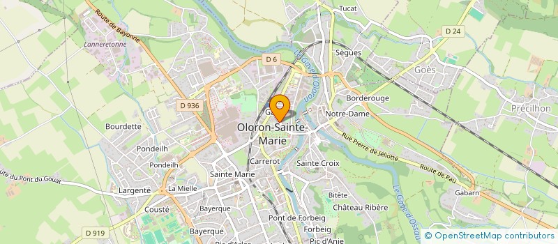 localisation de l'entreprise MONSIEUR JOEL MARTRENCHARD  OLORON-SAINTE-MARIE