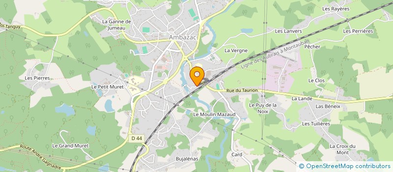 localisation de l'entreprise MONSIEUR JOEL MASDOUMIER  AMBAZAC