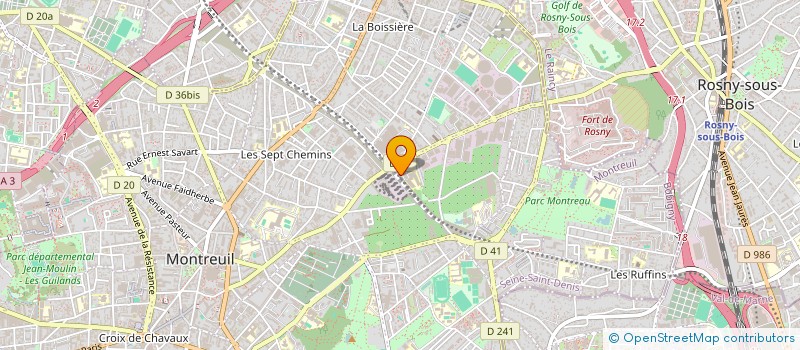 localisation de l'entreprise MONSIEUR JOEL MATELLI à MONTREUIL