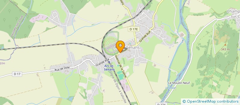 localisation de l'entreprise MONSIEUR JOEL MATHEY  ARC-ET-SENANS