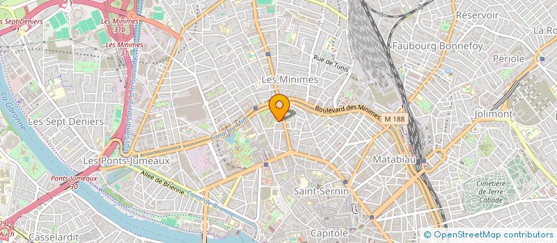 localisation de l'entreprise MONSIEUR JOEL MATHIAS  TOULOUSE
