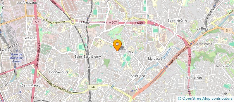 localisation de l'entreprise MONSIEUR JOEL MATHIEU à MARSEILLE