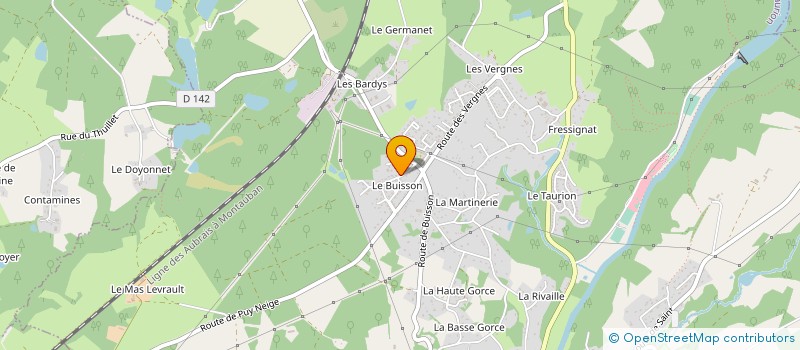 localisation de l'entreprise MONSIEUR JOEL MATHIVAUD à SAINT-PRIEST-TAURION