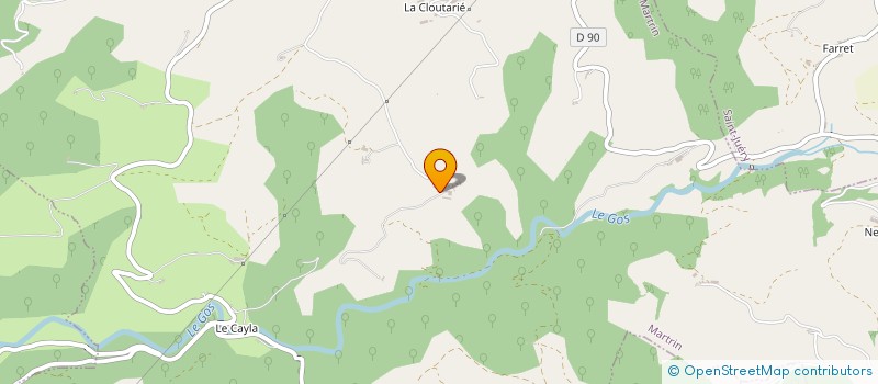 localisation de l'entreprise MONSIEUR JOEL MAUREL  LA BASTIDE SOLAGES