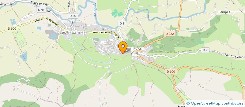 localisation de l'entreprise MONSIEUR JOEL MAURIES  CORDES-SUR-CIEL