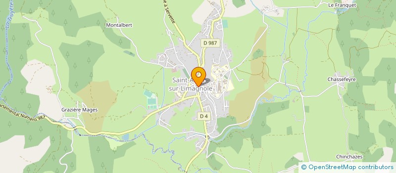 localisation de l'entreprise MONSIEUR JOEL MAURY  SAINT-ALBAN-SUR-LIMAGNOLE