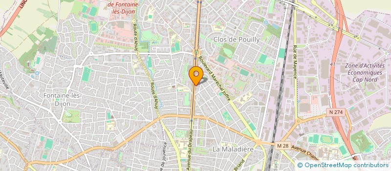 localisation de l'entreprise MONSIEUR JOEL MBOKO MAKAYA  SAINT-APOLLINAIRE