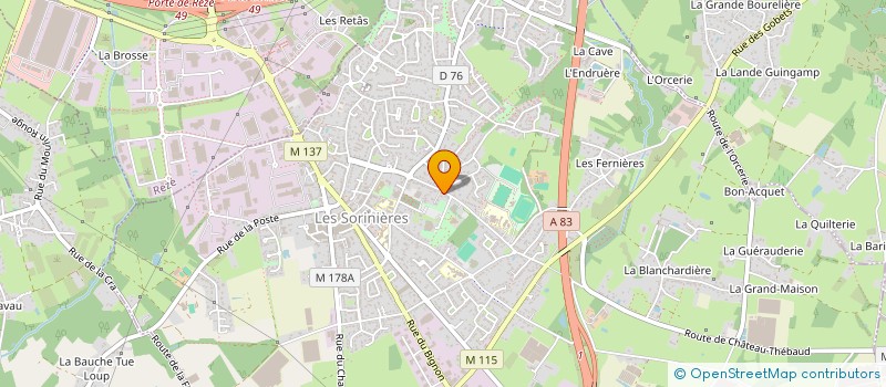 localisation de l'entreprise MONSIEUR JOEL MENARD à LES SORINIERES