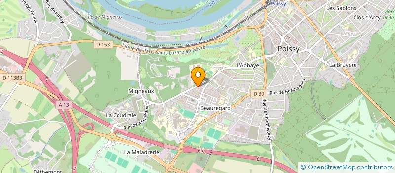 localisation de l'entreprise MONSIEUR JOEL MENDES  POISSY