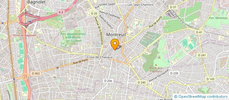 localisation de l'entreprise MONSIEUR JOEL MENSAH à MONTREUIL
