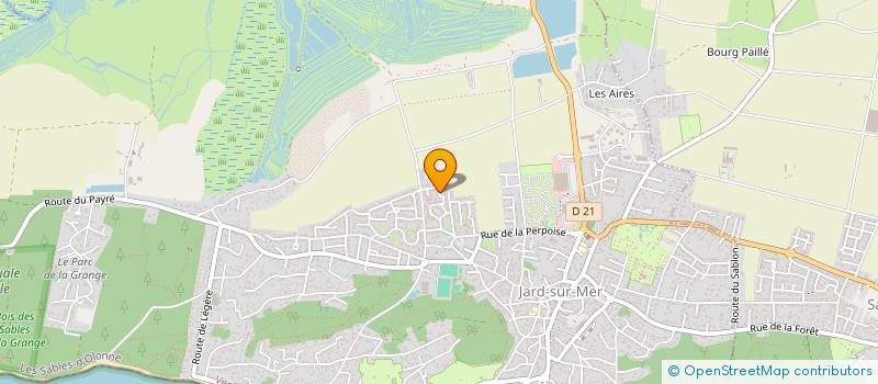 localisation de l'entreprise MONSIEUR JOEL MERCIER  JARD-SUR-MER