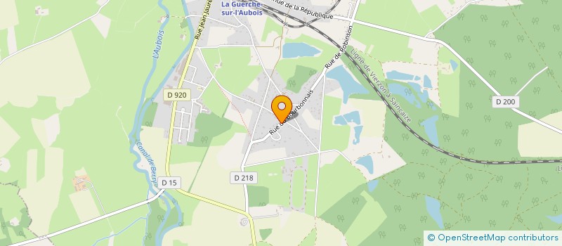 localisation de l'entreprise MONSIEUR JOEL MERCIER  LA GUERCHE-SUR-L'AUBOIS