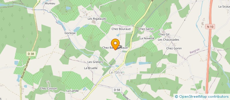 localisation de l'entreprise MONSIEUR JOEL MERZEAU à BAIGNES-SAINTE-RADEGONDE