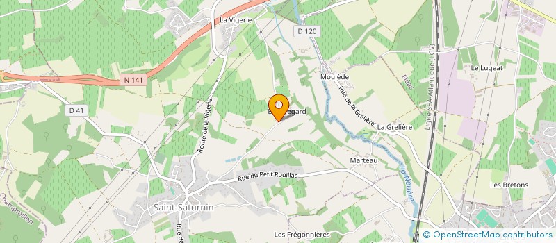 localisation de l'entreprise MONSIEUR JOEL MERZEAU à SAINT-SATURNIN