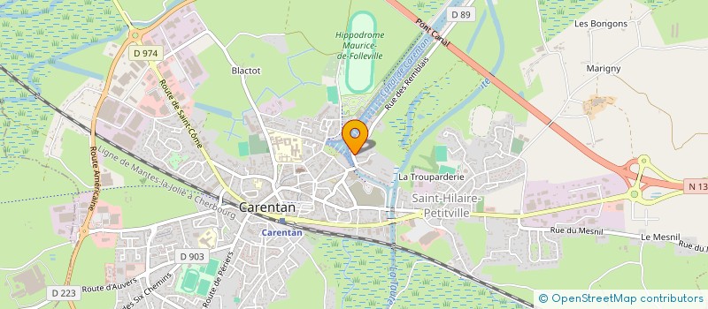 localisation de l'entreprise MONSIEUR JOEL MESLIN  CARENTAN-LES-MARAIS