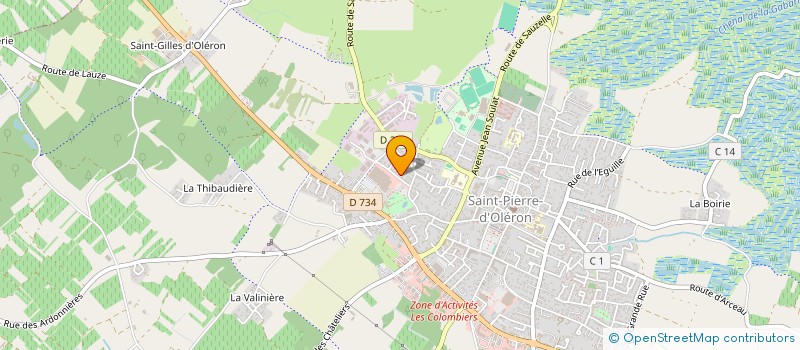 localisation de l'entreprise MONSIEUR JOEL MEUNIER  SAINT-PIERRE-D'OLERON