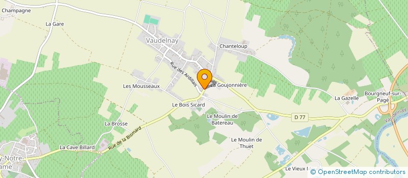 localisation de l'entreprise MONSIEUR JOEL MICHELET  VAUDELNAY