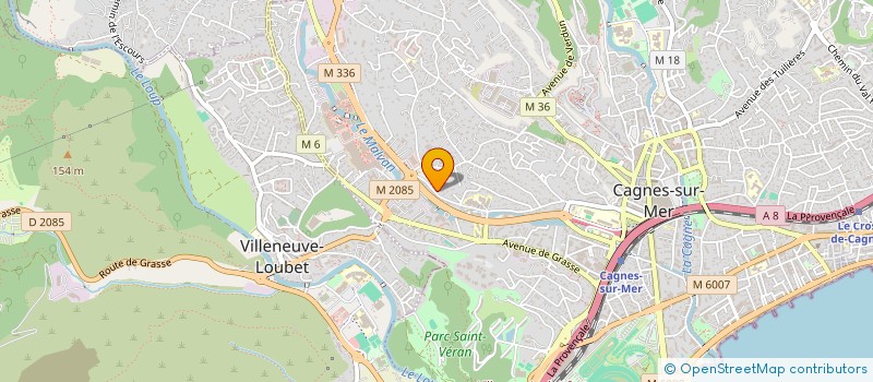 localisation de l'entreprise MONSIEUR JOEL MILLON à CAGNES-SUR-MER