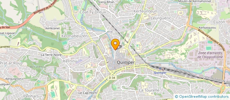 localisation de l'entreprise MONSIEUR JOEL MOALLIC à QUIMPER