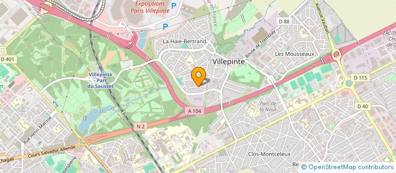 localisation de l'entreprise MONSIEUR JOEL MONIS à VILLEPINTE